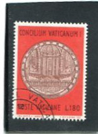 VATICAN CITY/VATICANO - 1970  180 Lire  VATICANO I  FINE USED - Gebruikt