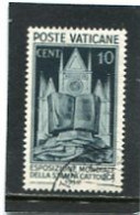 VATICAN CITY/VATICANO - 1936  10 Lire  STAMPA CATTOLICA  FINE USED - Gebruikt