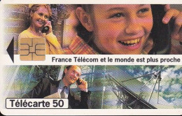 F619 - 02/1996 - FRANCE TÉLÉCOM " Plus Proche " 50 SO3 - (verso : N° Deux Lignes - 2ème Ligne Vers La Gauche Sous Le A) - 1996