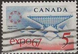 CANADA 1967 World Fair. Montreal - 5c. - Canadian Pavillion FU - Used Stamps