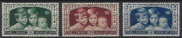 België  OBC  2014    404/406    (X)    Met Plakker - 1914-1915 Rotes Kreuz