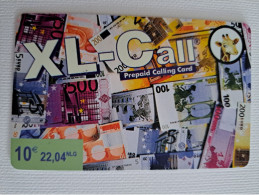 NETHERLANDS  HFL 10,-  XL-CALL  /BANKNOTES     / OLDER CARD    PREPAID  Nice Used  ** 15766** - GSM-Kaarten, Bijvulling & Vooraf Betaalde