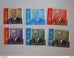 België Belgique 2005 2006 2007 Koning Roi Albert II Met Uniform MVTM 3416-3417+3480+3501+3606-3607 MNH ** - 1993-2013 King Albert II (MVTM)