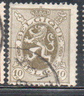 BELGIQUE BELGIE BELGIO BELGIUM 1929 1932 LION RAMPANT 10c USED USATO OBLITERE' - 1929-1937 Lion Héraldique