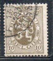 BELGIQUE BELGIE BELGIO BELGIUM 1929 1932 LION RAMPANT 10c USED USATO OBLITERE' - 1929-1937 Heraldic Lion