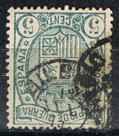 Sello 5 Cts 1875, Impuesto Guerra,, Fechador BILBAO, Num 154 º - Kriegssteuermarken