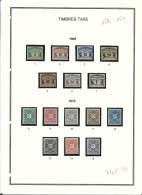 5 COL Ht Sénégal Et Niger Taxe  Série 1/15 *  COTE 184€ - Unused Stamps