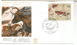 FRANCIA SPD FDC MONTIGNAC  GRUTA DE LASCAUX ARTE RUPESTRE PINTURA - Archéologie