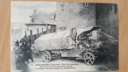 Roquefort , Société Anonyme Des Caves , Transport Des Fromages En Automobile , Dos Publicitée - Roquefort