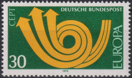 1973 Deutschland > BRD, ** Mi:DE 768, Sn:DE 1114, Yt:DE 618,  Europa (C.E.P.T.) 1973 - Posthorn - 1973