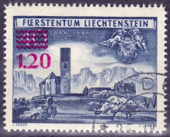 Liechtenstein 1952: Aufdruck Surcharge "1.20" (rot-rouge) Zu 254 Mi 310 Yv 271 Mit ET-o VADUZ 25.IX.52 (Zu CHF 80.00) - Gebraucht