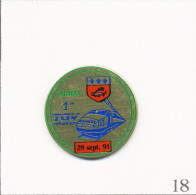 Pin's Transport - TGV / Arrivée Du 1er TGV Atlantique Le 29 Septembre 1991. Non Estampillé. Métal Peint. T665-18 - TGV