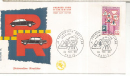 FRANCIA SPD FDC PARIS SEGURIDAD VIAL COCHE ROAD SAFETY CAR - Accidents & Road Safety