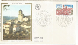 FRANCIA SPD FDC PARIS EUROPA VILLA PROVENZAL 1977 - 1977