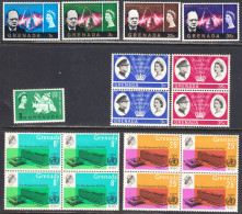 Grenada 1963,1966 Mint No Hinge, Sc# 190,209-214,232-233 - Grenada (...-1974)