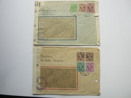 1946 , AM -Post , 2 Briefe Nach Luxemburg Mit Luxemburger Zensuren - Cartas & Documentos