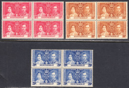 Montserrat 1937 Mint No Hinge, Sc# 89-91, SG ,Yt 91-93 - Montserrat