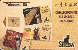 F635B 03/1996 - SHEBA " Les Secrets " - 50 GEM1A - (recto 3L à Collectionnez) - 1996