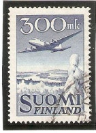 Sellos Usados Finlandia. Yvert Nº 3 Aereo. Avión Y Paisaje. 2-finland-3AE - Gebraucht