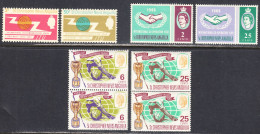 St. Christopher-Nevis-Anguilla 1965-66 Mint No Hinge, , Sc# 163-164, 173-174,..., SG - St.Cristopher-Nevis & Anguilla (...-1980)