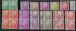 Saare Saarland Rare In VFU In 13 Blocks Of Four 80 Euros For Single Stamps ++ - Oblitérés