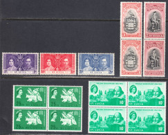 St. Lucia 1937,58,64 Mint No Hinge, Sc# 107-109,149-150,179,196, SG - St.Lucia (...-1978)