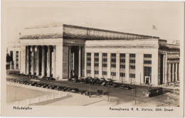 Philadelphia - Pennsylvania R. R. Station 30th Street - & Old Cars, Tram - Philadelphia