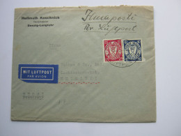 DANZIG , Luftpostbrief  1937 Aus Danzig Nach Finnland - Lettres & Documents