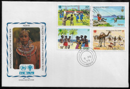 KENYA FDC COVER - 1979 International Year Of The Child - SET FDC (FDC79#03) - Kenya (1963-...)