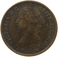 GREAT BRITAIN FARTHING 1860 Victoria 1837-1901 #c019 0243 - B. 1 Farthing