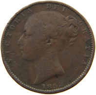 GREAT BRITAIN FARTHING 1853 Victoria 1837-1901 #s050 0701 - B. 1 Farthing