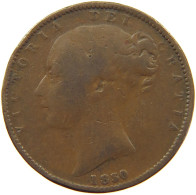 GREAT BRITAIN FARTHING 1850 Victoria 1837-1901 #c062 0065 - B. 1 Farthing