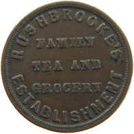 GREAT BRITAIN FARTHING 1844 STAFFORDSHIRE. WILLENHALL. RUSHBROOKE'S. Farthing 1844 #t021 0149 - B. 1 Farthing