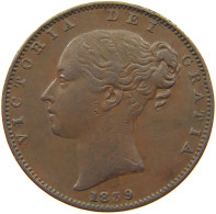 GREAT BRITAIN FARTHING 1839 Victoria 1837-1901 #t100 0151 - B. 1 Farthing