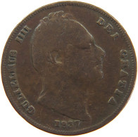 GREAT BRITAIN FARTHING 1837 WILLIAM IV. (1830-1837) #c064 0079 - B. 1 Farthing