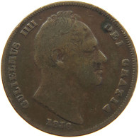 GREAT BRITAIN FARTHING 1836 WILLIAM IV. (1830-1837) #c016 0401 - B. 1 Farthing