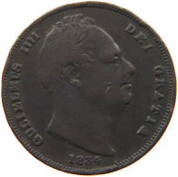 GREAT BRITAIN FARTHING 1834 WILLIAM IV. (1830-1837) #s020 0245 - B. 1 Farthing