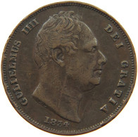 GREAT BRITAIN FARTHING 1834 WILLIAM IV. (1830-1837) #a012 0521 - B. 1 Farthing