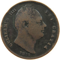 GREAT BRITAIN FARTHING 1831 WILLIAM IV. (1830-1837) #a012 0517 - B. 1 Farthing