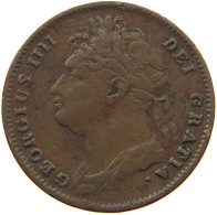 GREAT BRITAIN FARTHING 1826 GEORGE IV. (1820-1830) #t084 0391 - B. 1 Farthing