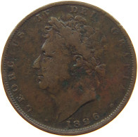 GREAT BRITAIN FARTHING 1826 GEORGE IV. (1820-1830) #s001 0309 - B. 1 Farthing