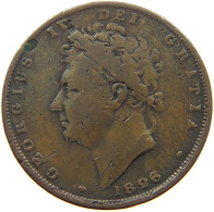 GREAT BRITAIN FARTHING 1826 GEORGE IV. (1820-1830) #a093 0181 - B. 1 Farthing