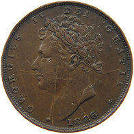 GREAT BRITAIN FARTHING 1826 GEORGE IV. (1820-1830) #a093 0183 - B. 1 Farthing