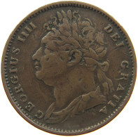 GREAT BRITAIN FARTHING 1822 GEORGE IV. (1820-1830) #c081 0069 - B. 1 Farthing