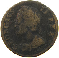 GREAT BRITAIN FARTHING 1754 George II. 1727-1760. #t132 0433 - A. 1 Farthing