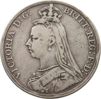 GREAT BRITAIN CROWN 1890 Victoria 1837-1901 #t121 0045 - M. 1 Crown