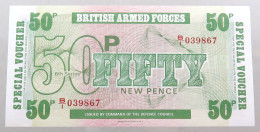 GREAT BRITAIN 50 PENCE  BRITISH ARMED FORCES #alb049 0165 - Fuerzas Armadas Británicas & Recibos Especiales