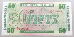 GREAT BRITAIN 50 PENCE  BRITISH ARMED FORCES #alb049 0167 - Forze Armate Britanniche & Docuementi Speciali