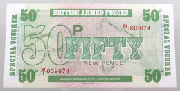 GREAT BRITAIN 50 PENCE  BRITISH ARMED FORCES #alb049 0163 - British Armed Forces & Special Vouchers