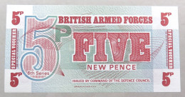 GREAT BRITAIN 5 PENCE  BRITISH ARMED FORCES #alb052 0049 - British Troepen & Speciale Documenten